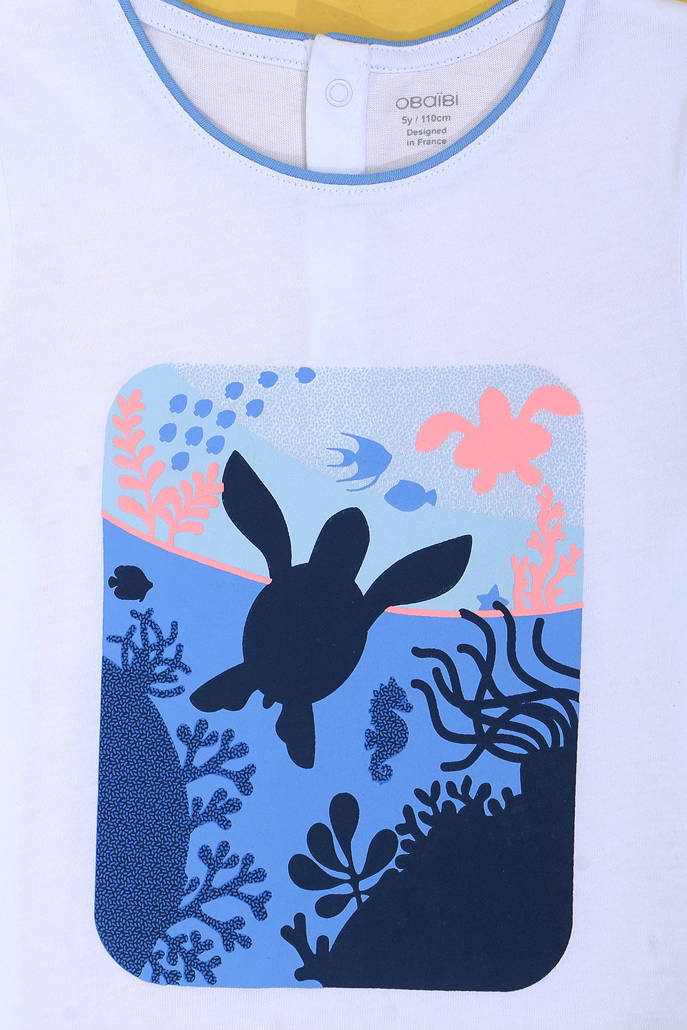 Girls Branded Graphic T-Shirt - White