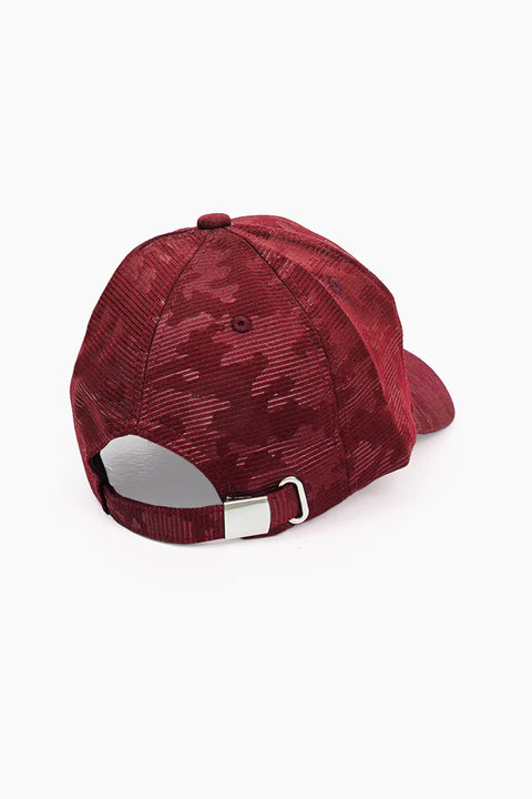Adjustable NY Cammo Cap 3674 - Maroon