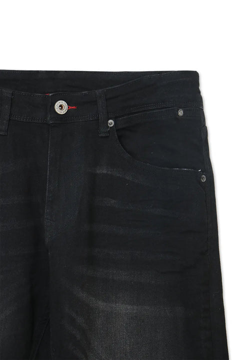 Man Petrol Denim Jeans - Black