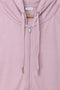 Women Branded  Hoodie Zipper - Pink