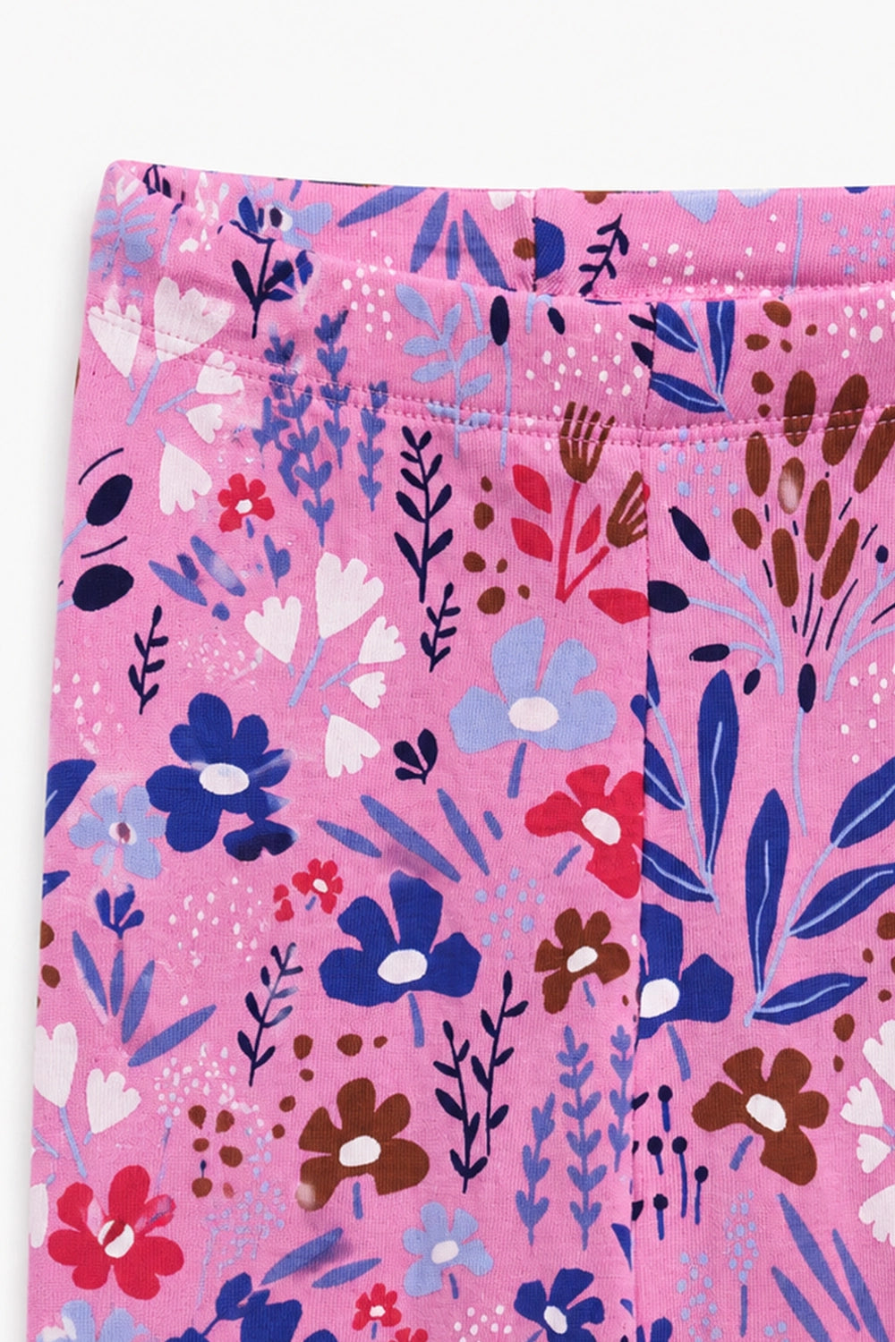 Girls Branded Graphic legging -  PINK& BULE