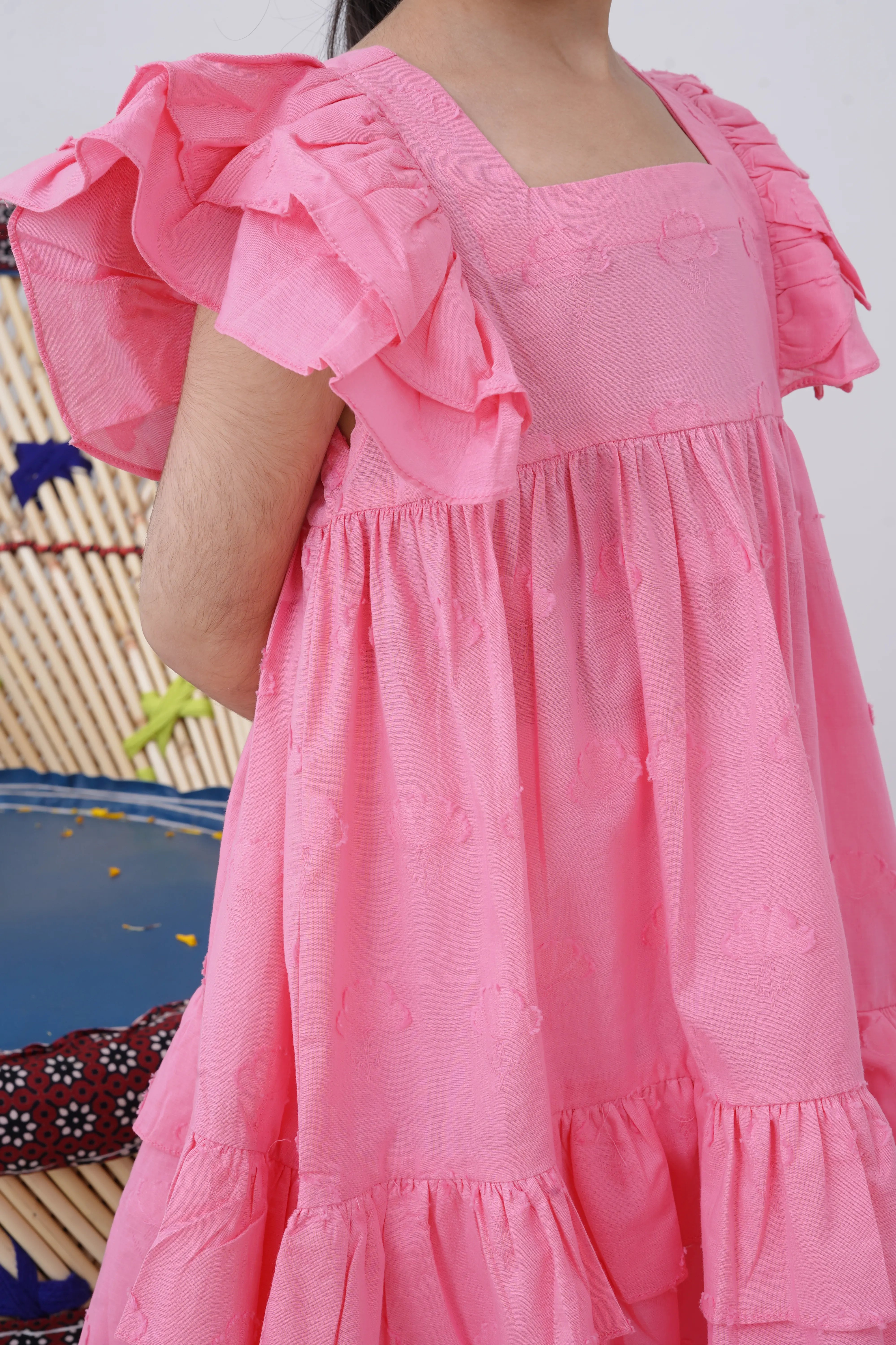 EMB JACQUARD FROCK