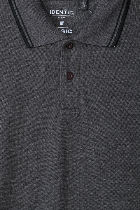 Men Identic Polo - Charcoal