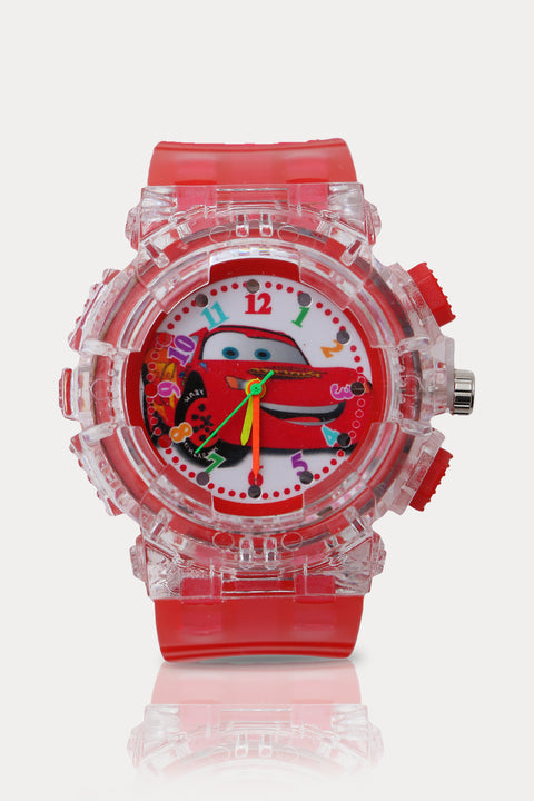 Kids Character Analog Watch - Red