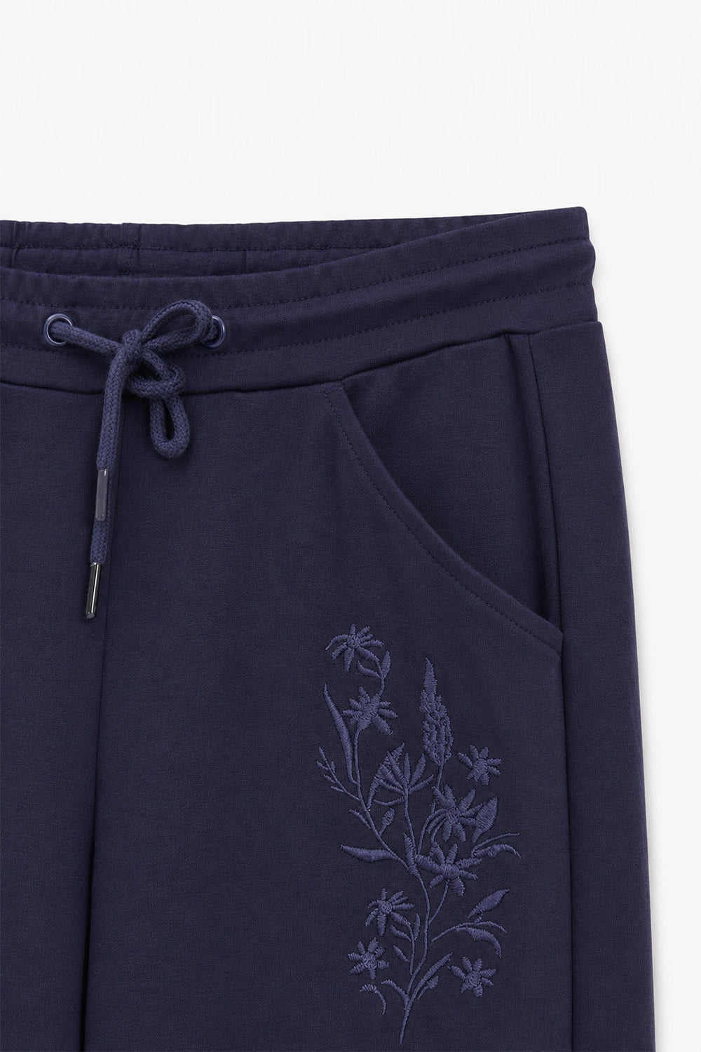 Women Branded Trouser - D/Blue