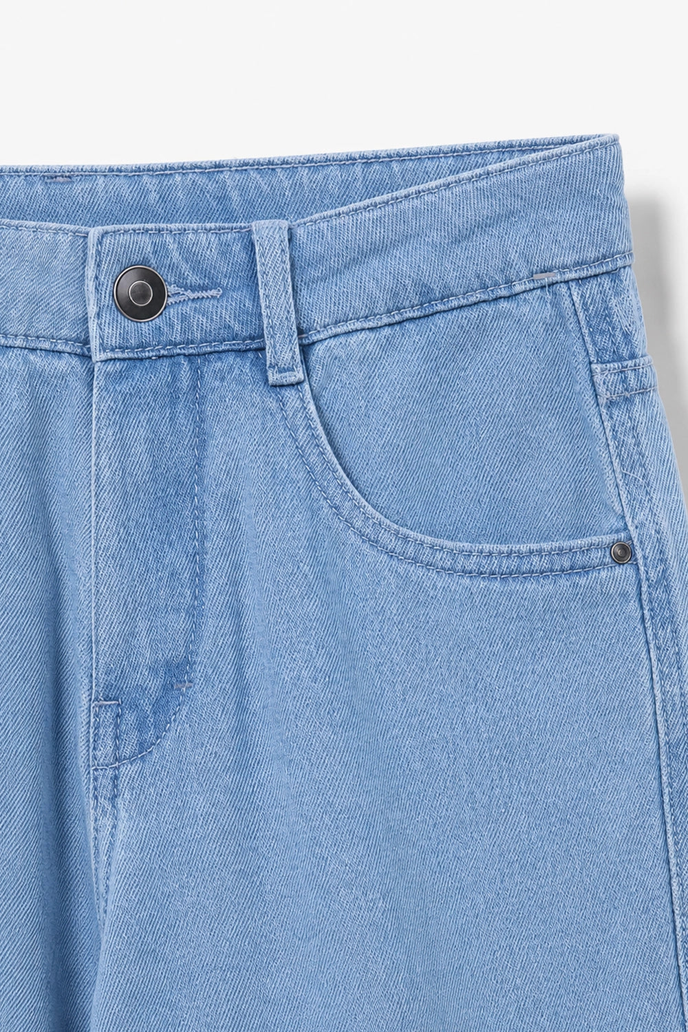 Boy Branded loose fit Denim Pant - L/BLUE