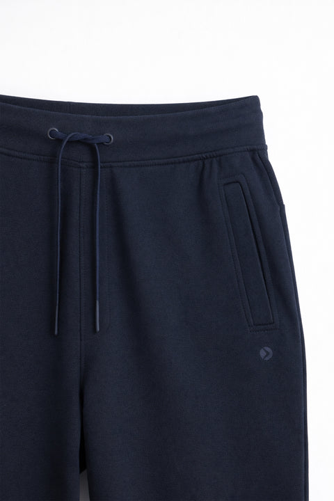 Men Branded Terry Pajama - Navy