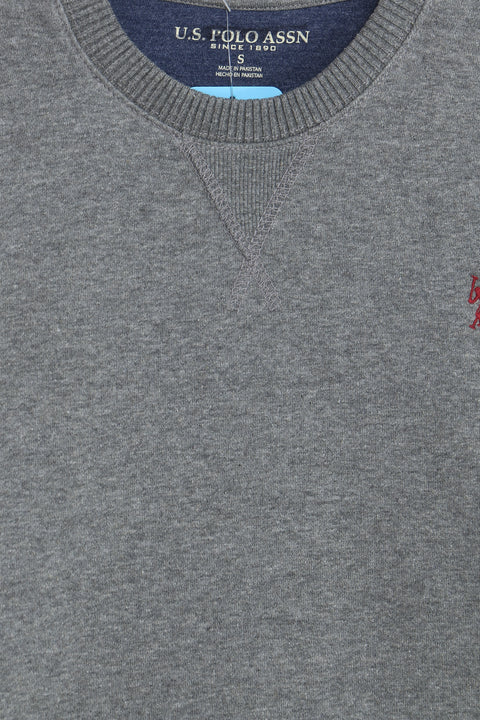Men US Polo Basic Sweatshirt - D/GREY