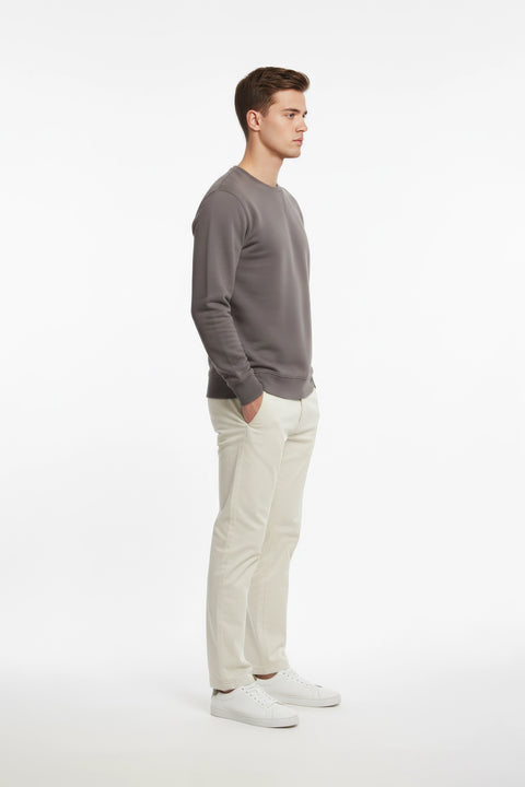 Men Branded Basic Sweatshirt - Grey