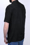 Men Casual Viscose Hawaii Dyed Shirt - Black