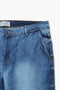 Men Branded Denim Short - M/Blue