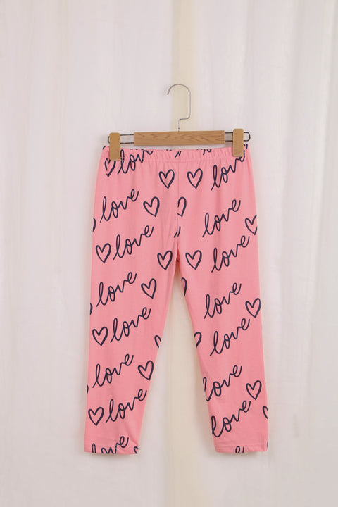 Girls Graphic Loungewear GNS02 - Pink