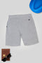 Men Leather Patch Short MS01 - Heather Gray
