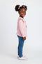 Girls Branded Graphic T-Shirt F/S - Peach