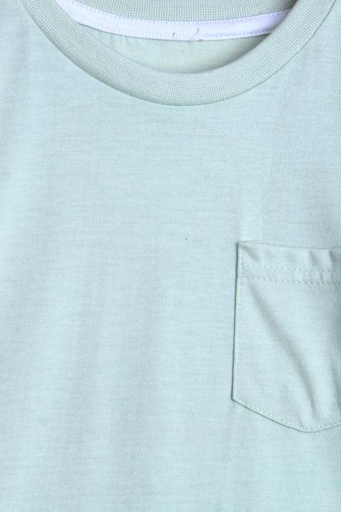 Boys Branded basic T-Shirt - Pistachio