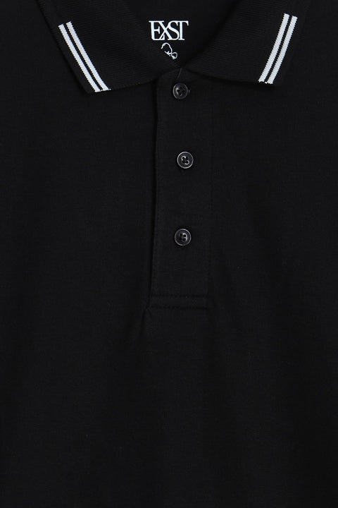 Jacquard Collar Polo