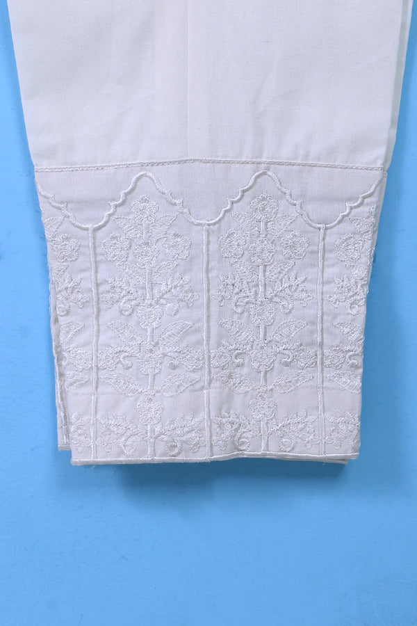 SOLID COTTON TROUSER