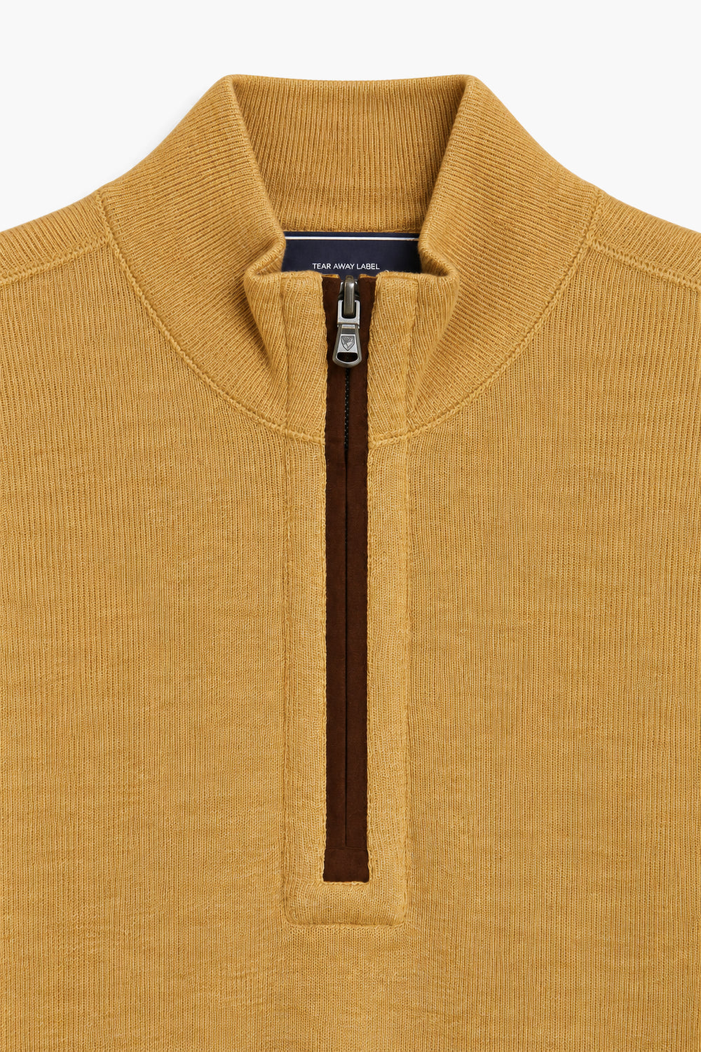 Men Branded Mockneck - Mustard