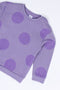 Girls Branded Graphic Fleece Sweatshirt - Purple