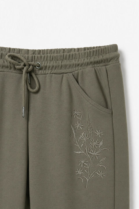 Women Branded Trouser - Green