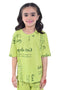 Girls Graphic Loungewear Suit GLSUIT10 - Olive