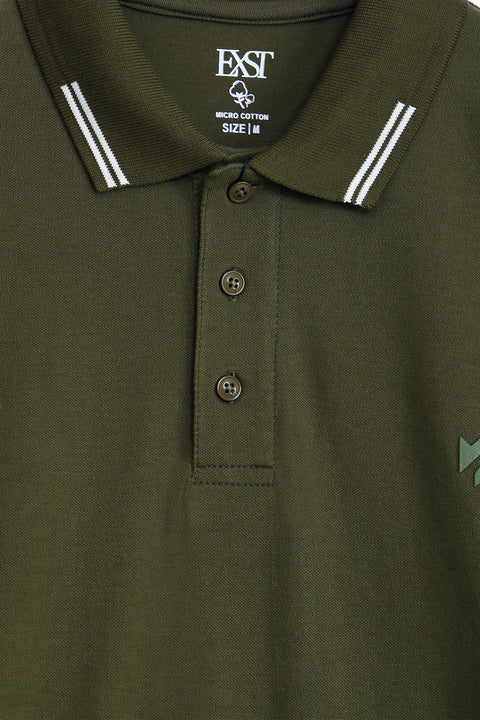Jacquard Collar Polo