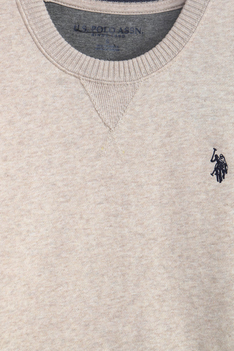 Men U.S. Polo Basic Sweatshirt - Cream