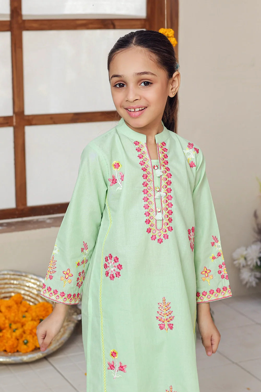2 PIECE EMB LAWN SUIT