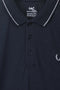 Men Branded Tipping Polo - Malaysian Black