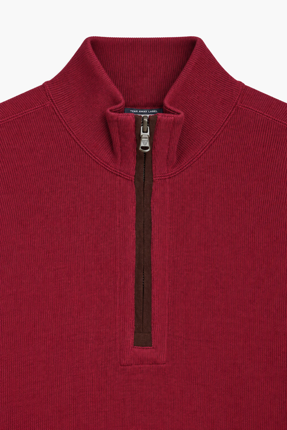 Men Branded Mockneck - Maroon