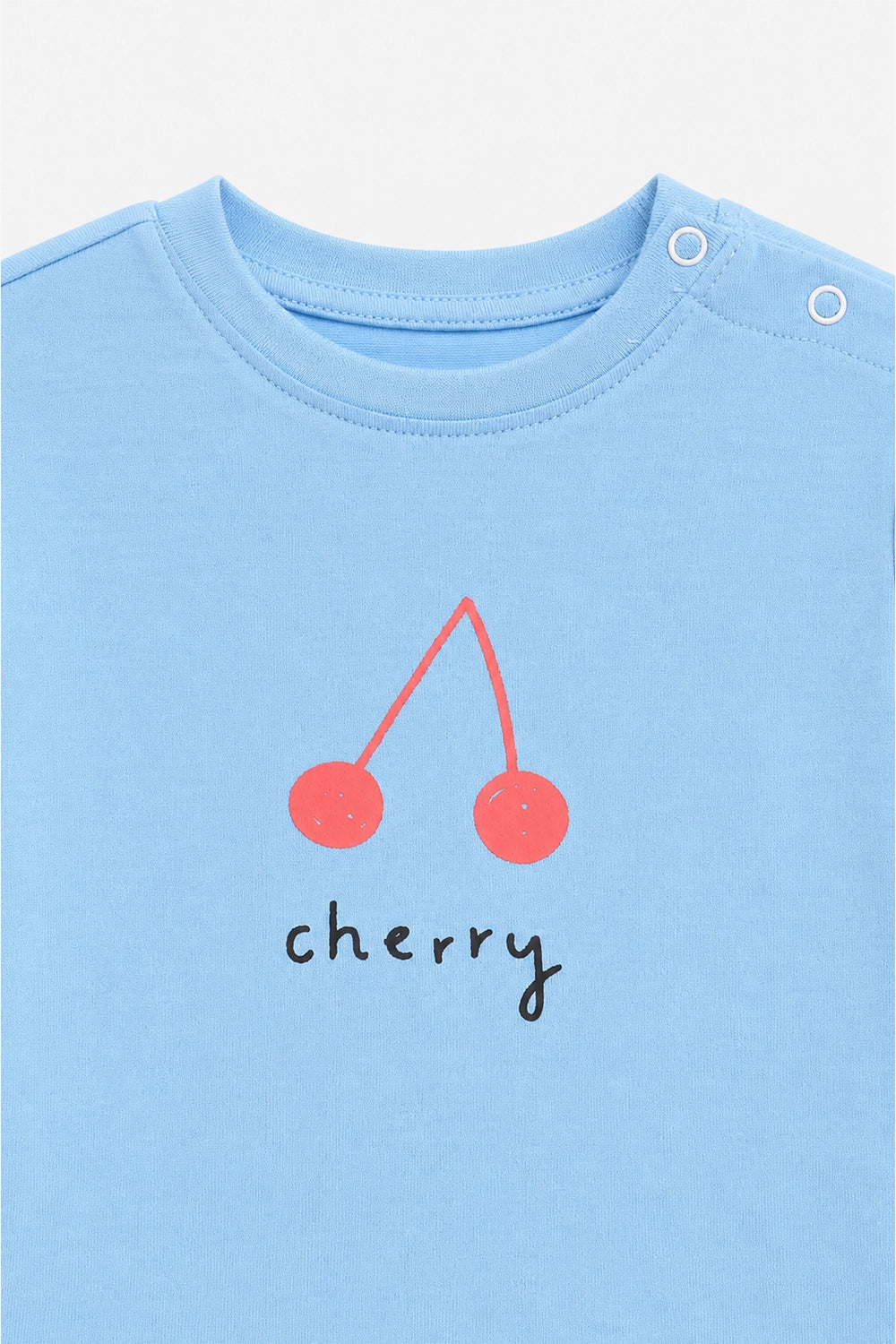 Girls Branded Graphic T-Shirt - SKYBLUE