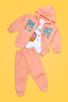 Girls Graphic 3-Piece Suit 12434 - Pink