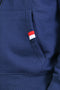 Men Branded Graphic Zipper Hoodie - Navy