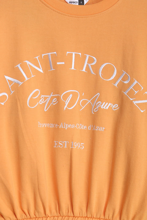 Women Branded Sweatshirt - Orange