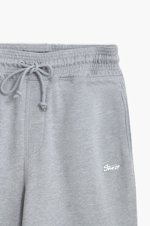 Men Branded Terry Trouser - Heather Grey