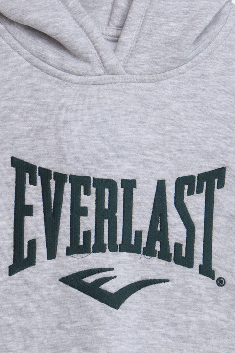 Boys Branded Pullover Hoodie - Heather Grey