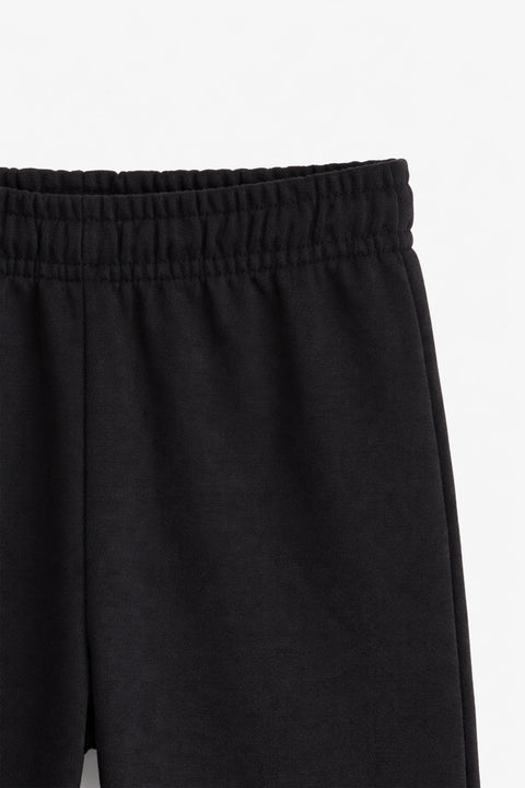 Boys Branded Fleece Trouser - Black