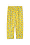 Girls Viscose Graphic Bottle Neck Suit - Yellow