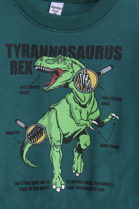 Boys Branded Graphic Sweatshirt - Green