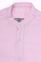 Boys Band Collar Casual Lining Shirt BCS24#03 - Pink And White