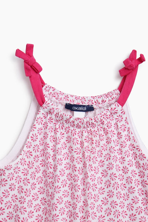 Girls Branded Graphic Short Tunic - Pink