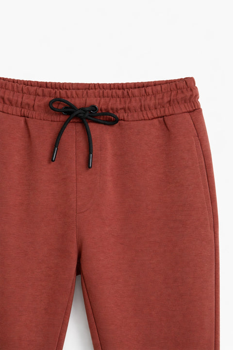 Men Branded Trouser - Burgundy