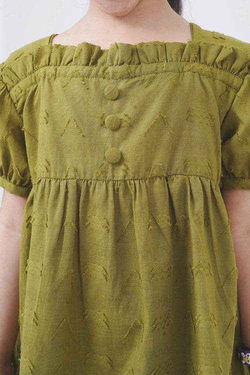 SOLID DYED LAWN FROCK