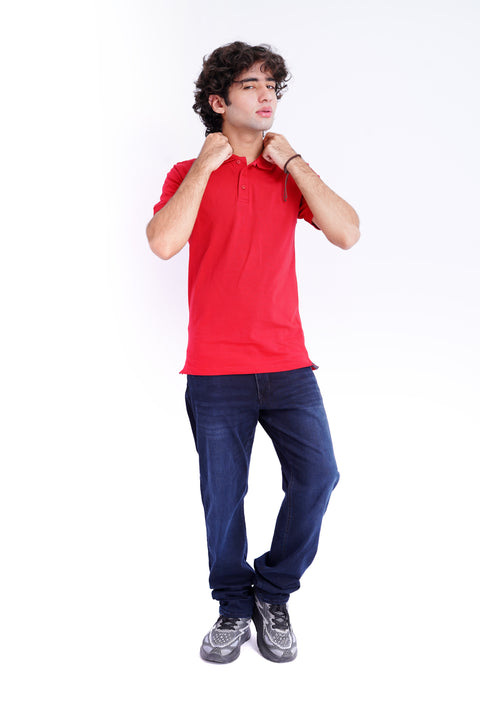 Jacquard Collar Polo