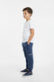 Boys Branded Fleece Cargo Trouser - Dusty Blue
