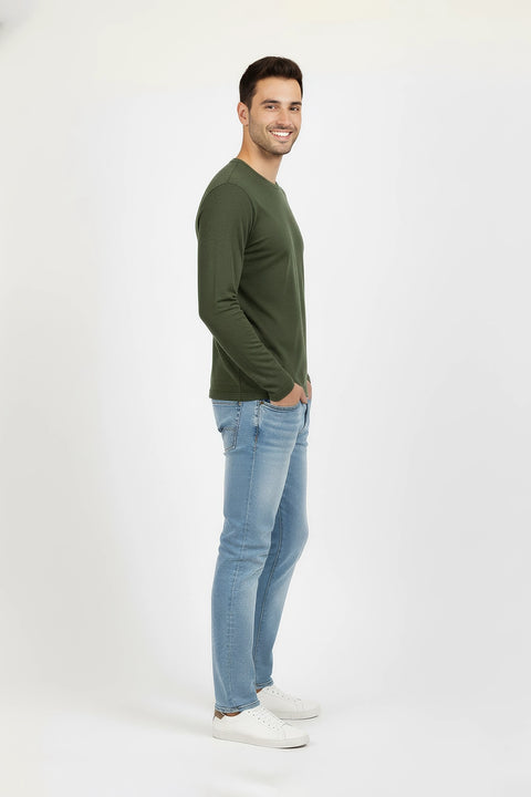 Men's Branded T-Shirt F/S - Army Green