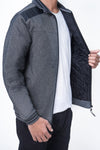 Men Exst Zipper Mockneck MZPPR12 - Charcoal