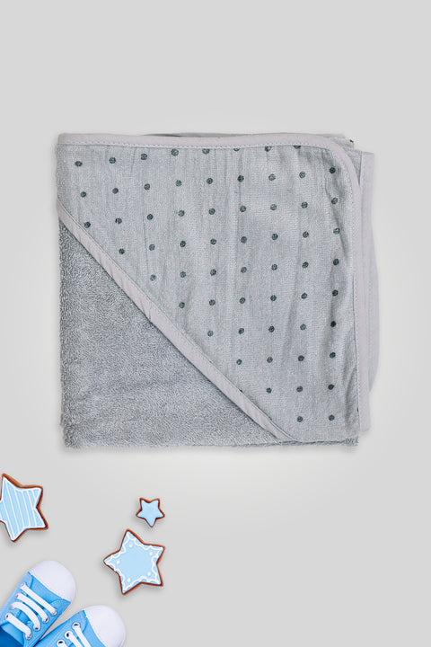 Baby Hoodie Towel  80*80 CM - GREY