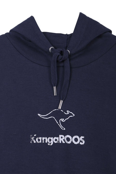 Women Kangroos Hoodie Sweatshirt - Navy