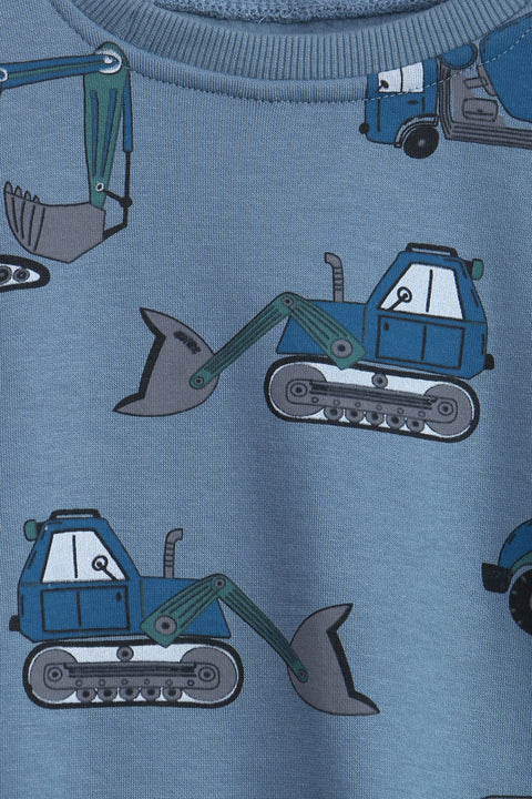 Boys Branded Graphic Sweatshirt - Blue